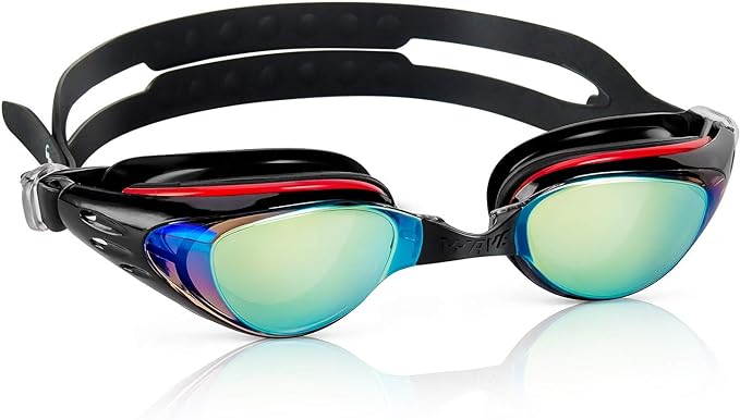 Nearsighted Swim Goggles, Shortsighted Optical Swimming Goggles No Leaking Anti Fog UV Protection for Adult Men Women