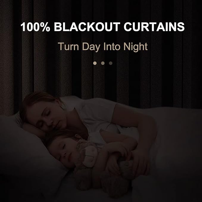 100% Blackout Shield Blackout Curtains