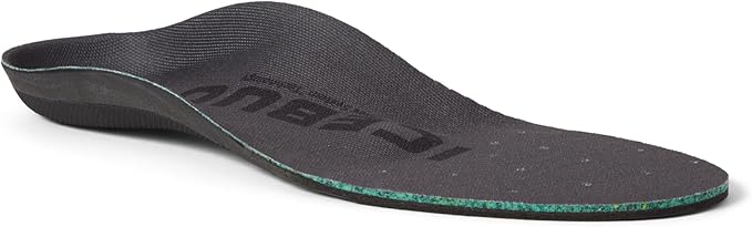 Icebug Comfort Insoles with Dynamic Arch Support, Charcoal Medium Arch, M 11