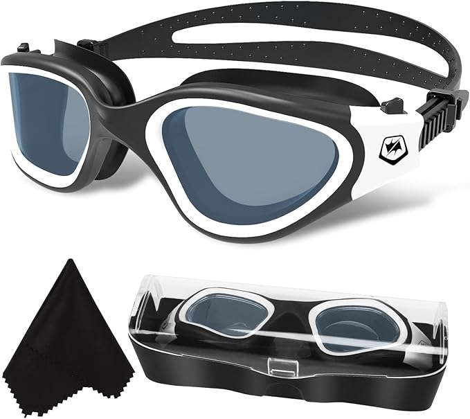 WIN.MAX Polarized Swimming Goggles Swim Pool Goggles Anti Fog Anti UV No Leakage Clear Vision for Men Women Adults Teenagers