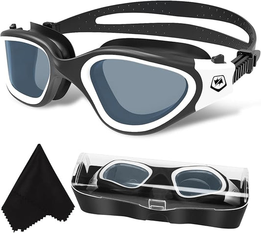 WIN.MAX Polarized Swimming Goggles Swim Pool Goggles Anti Fog Anti UV No Leakage Clear Vision for Men Women Adults Teenagers