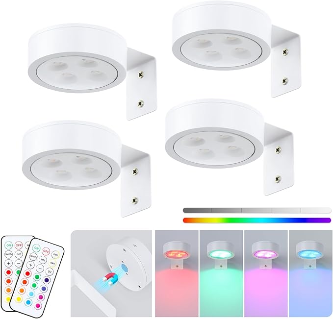 4-Pack Picture Light Battery Operated