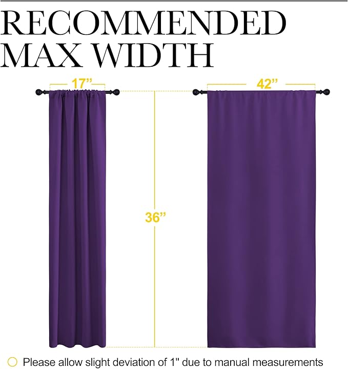 NICETOWN RV Blackout Curtains for Camper Windows, Kitchen Curtains Blackout