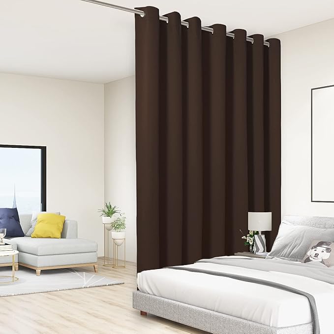 BONZER Extra Wide Room Divider Curtain Screen Partitions Total Privacy Wall