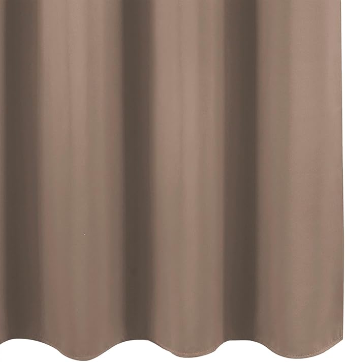 LEMOMO Blackout Curtains 66 x 72 Inch Long Cappuccino Curtains Set of 2 Panels