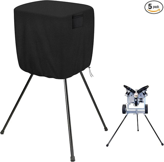 Pitching Machines Cover, Heavy Duty 600D Durable Waterproof Dustproof Cover, Universal Fit for Most Softball/Baseball Machines, All-Weather Indoor/Outdoor Protection( 23.6 X 23.6 X 31.5",Covers Only)