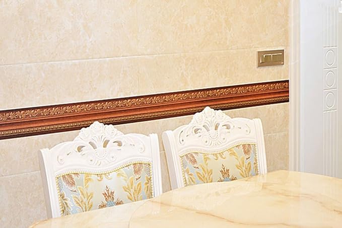 3D Wood Grain Self Adhesive Peel and Stick Waterproof Wall Border Easy to Apply