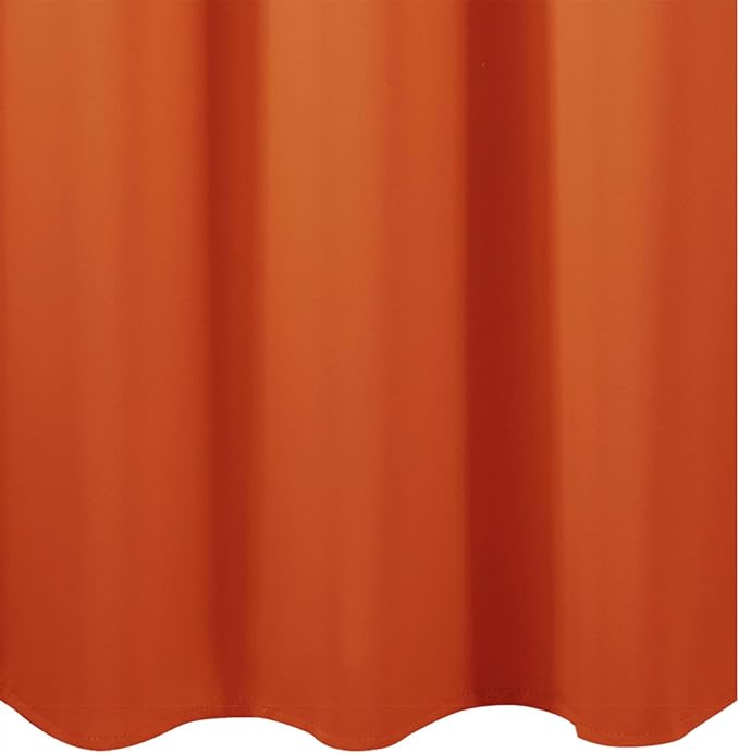 LEMOMO Blackout Curtains 66 x 72 Inch Long Orange Curtains Set of 2 Panels Room