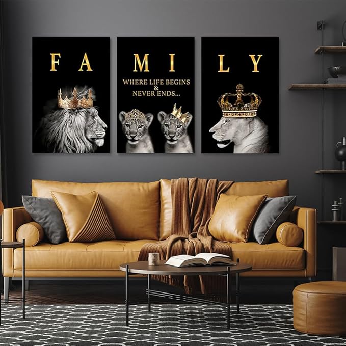 GUBIYU Family Where Life Begins Love Never Ends Word Sign Wall Decor, Letters