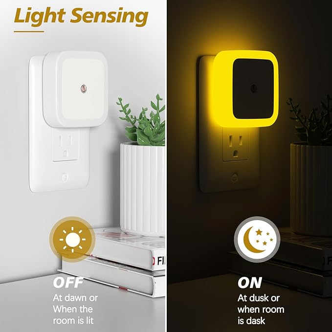 Sujeet Night Light, Night Lights Plug into Wall 8-Pack, Nightlight Plug in