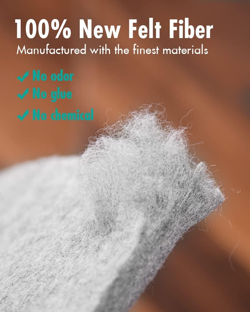 Non Slip Rug Pad Gripper - 7x9 Feet 1/8” Extra Thick Felt Under Rug for Area Rugs and Hardwood Floors,Super Cushioned Non Skid Carpet Padding