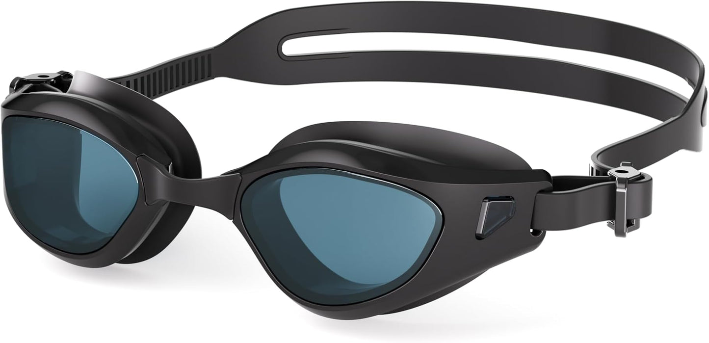 Swimming Goggles, No Leaking Swim Pool Goggles for Adults with Fog-Resistant, UV-Blocking Lenses for Men Women Youth