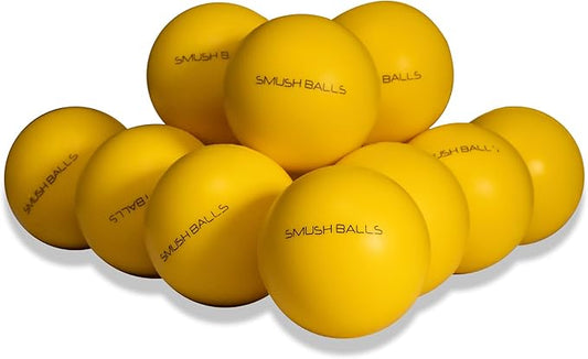 SMUSH BALLS Soft Foam Baseballs 12-Pack – Regulation Size Training Ball for Indoor & Outdoor Batting, Throwing & Catching Practice – Safe for Windows, Youth & Adult Players