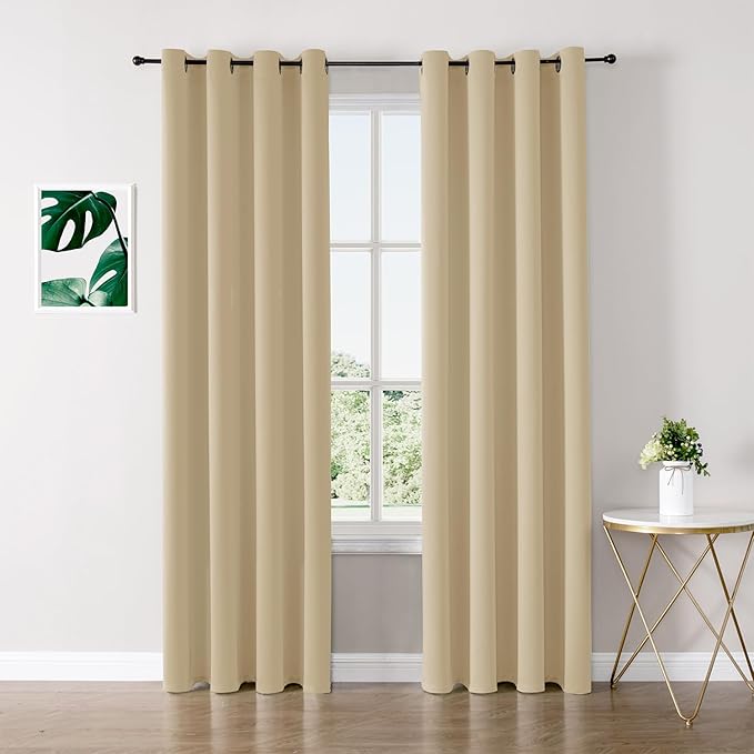 ChrisDowa Blackout Curtains 72 inches Long