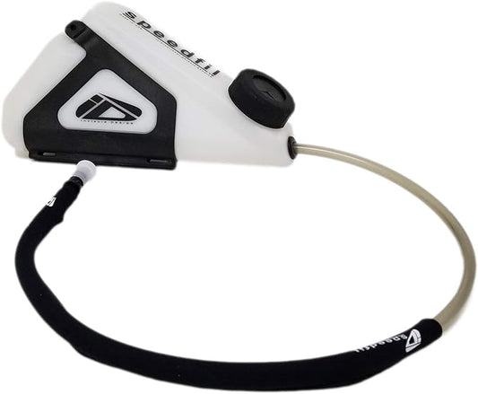 Speedfil F1 Bicycle Water Bottle, Hands-Free Frame Mounted Hydration System with Refill Port