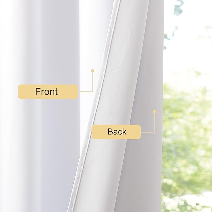 NICETOWN 100% Blackout Window Curtain Panels 78 inch Length
