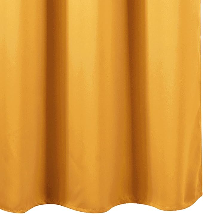 LEMOMO Yellow Blackout Curtains 42 x 54 Inch Length Set of 2 Panels Grommet