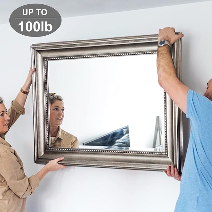 50pcs Picture Hangers with Different Sizes, Heavy Duty 30-100lbs Picture