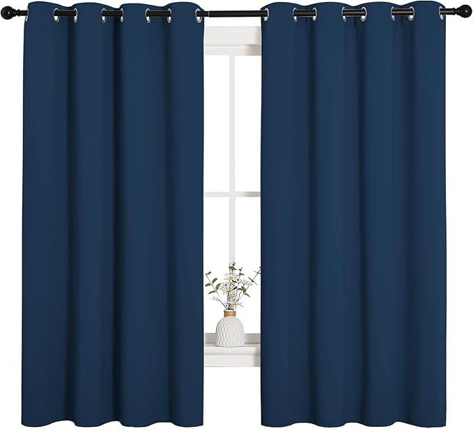 NICETOWN Bedroom Curtain Panels Blackout Draperies, Thermal Insulated Solid