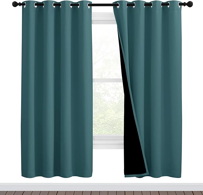 NICETOWN Full Shade Curtain Panels, Pair of Energy Smart & Noise Blocking Out