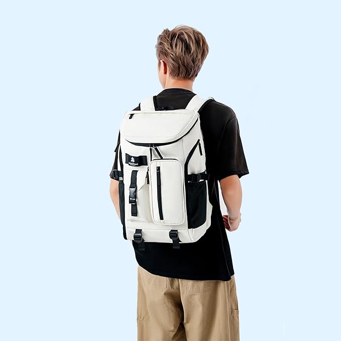 Kalesi Gym Duffle Tennis Bag Backpack 4-Way Waterproof with Shoes Compartment for travel Sport Hiking laptop (Black 02)