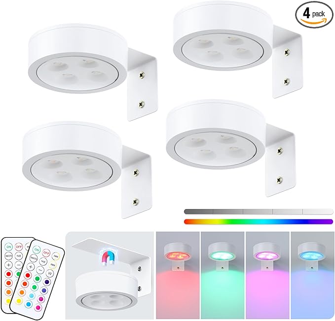4-Pack Picture Light Battery Operated
