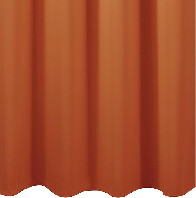 LEMOMO Orange Blackout Curtains 42 x 63 Inch Length/Set of 2 Curtain