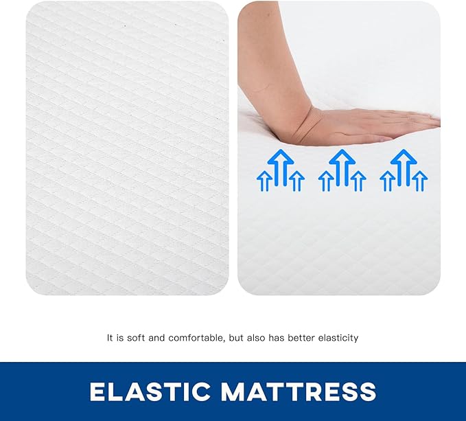 FDW Full Mattress 6 inch Gel Memory Foam Mattress for Cool Sleep & Pressure Relief, Medium Firm Mattresses CertiPUR-US Certified/Bed-in-a-Box/Pressure Relieving