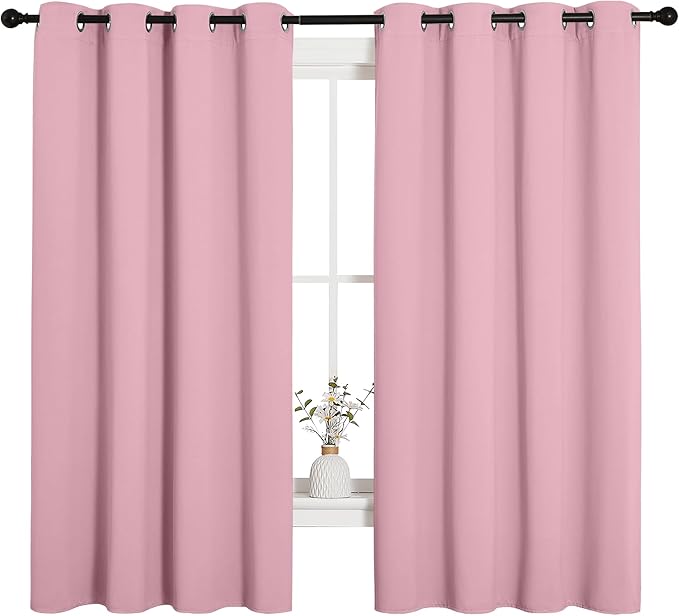 NICETOWN Bedroom Curtain Panels Blackout Draperies, Thermal Insulated Solid