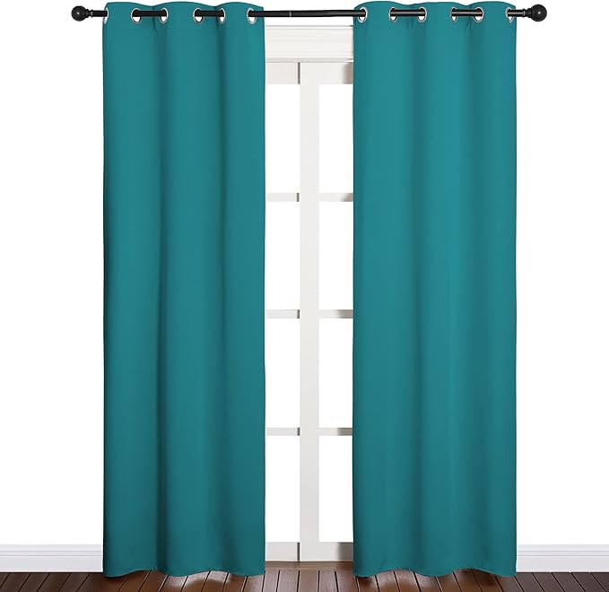 NICETOWN Room Darkening Curtains 84 inch Length 2 Panels, Thermal Insulated