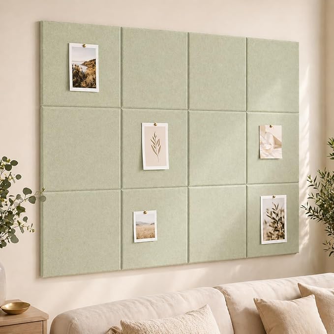 Large Cork Boards for Walls – 36" x 24" Self Adhesive Felt Wall Tiles