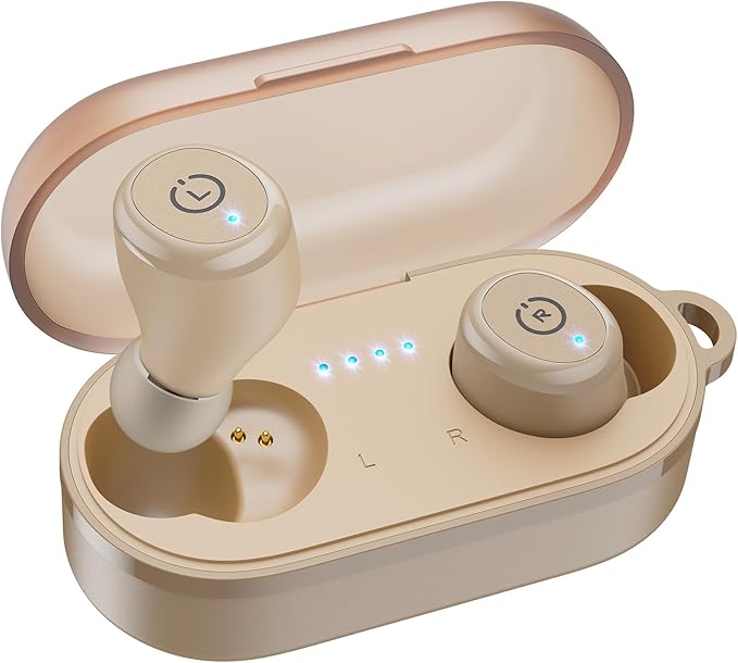 TOZO T10 Wireless Earbuds Bluetooth 5.3 Headphones, App Customize EQ, Ergonomic Design, 55H Playtime, Wireless Charging Case, IPX8 Waterproof Sound in-Ear Headset, 2025 New Version