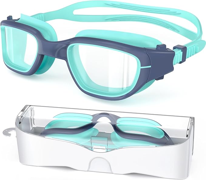 Kids Swim Goggles,Swimming Goggles for Kids 6-14, Anti-Fog UV Protection Pool Glasses for Boys Girls