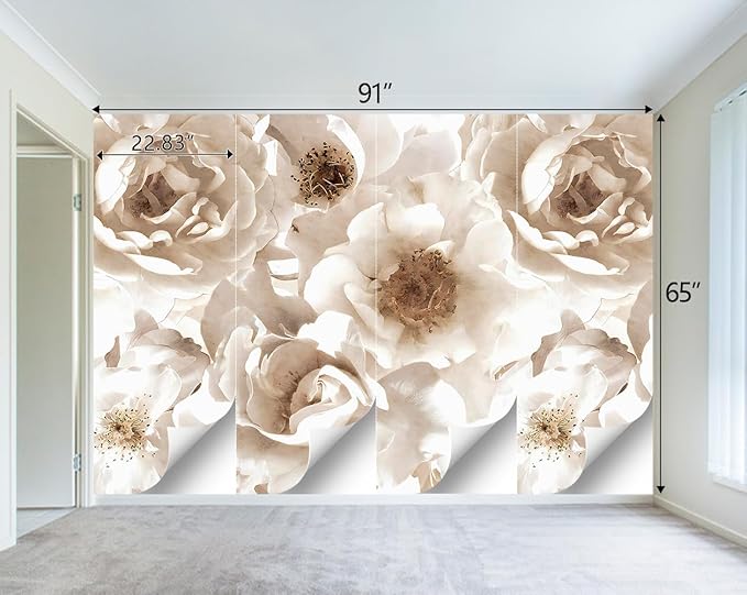 Floral wallpeper for Girls Bedroom Modern Flower Living Room wall Mural