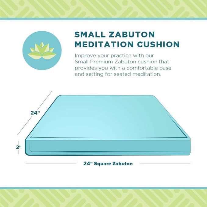 BEAN PRODUCTS MEDITATION CUSHION - Zabuton Meditation Pillows for Sitting on Floor, Yoga Cushion, Cotton Yoga Pillow, Zen Kneeling Prayer Pad- MADE IN USA - Standard 24x24x2, ORCHID