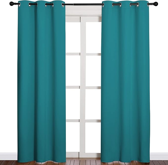 NICETOWN Room Darkening Curtains 84 inch Length 2 Panels, Thermal Insulated
