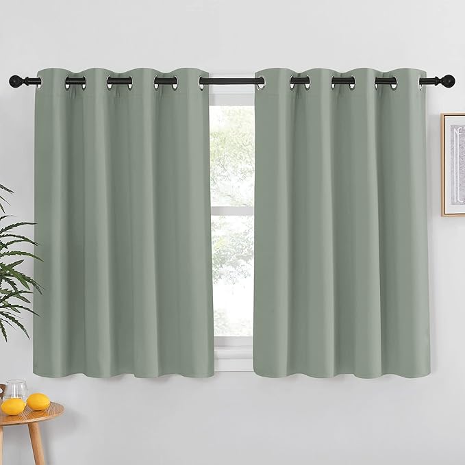 NICETOWN Blackout Kitchen Curtain 54 inches Long