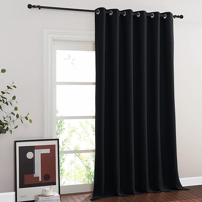 NICETOWN Black Out 144 inch Curtain