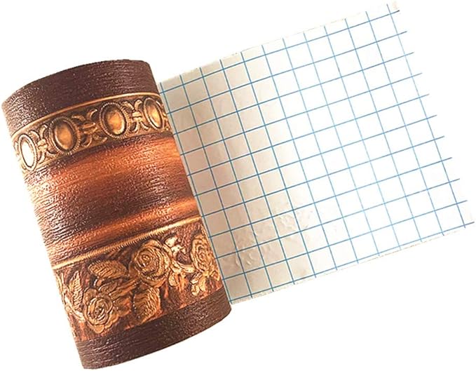 3D Wood Grain Self Adhesive Peel and Stick Waterproof Wall Border Easy to Apply