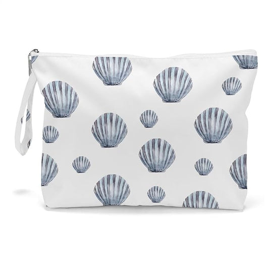 Fokongna Wet Dry Bag Toiletry Diaper Cosmetic Bag, Waterproof, Large Capacity, Zipper, Travel, Shell 01