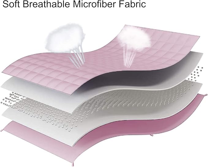L'AGRATY Weighted Blanket - 40"x60" 7lbs Cooling Breathable Microfiber Material with Glass Beads Small Blanket All-Season Summer Fall Winter Soft Thick Comfort