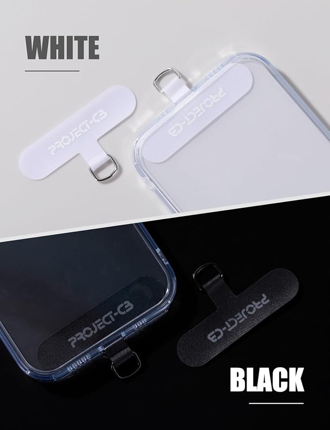 project-cb Phone Wrist Strap 1,Tether Tab 2,Phone Wristlet,Lanyard Wrist Strap,Key Holder,KeyChain,KeyRing×2(Blackshadow)