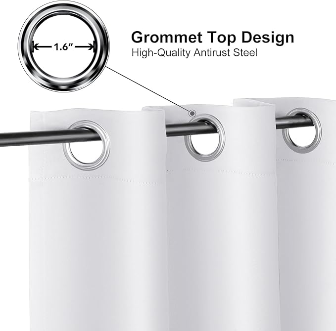 ChrisDowa Room Divider Curtain 84 Inches Long, Wide Blackout Sliding Door