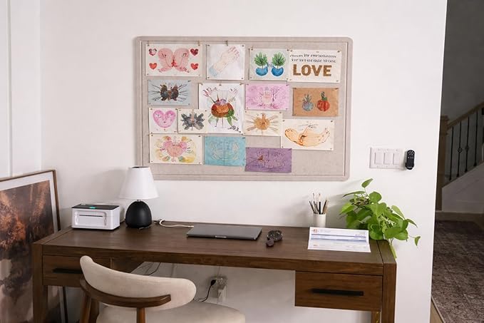 Large Felt Bulletin Board for Wall, Soft Felt Cork Board for Office, Home