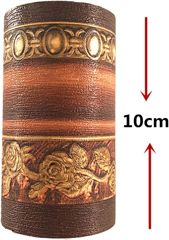 3D Wood Grain Self Adhesive Peel and Stick Waterproof Wall Border Easy to Apply