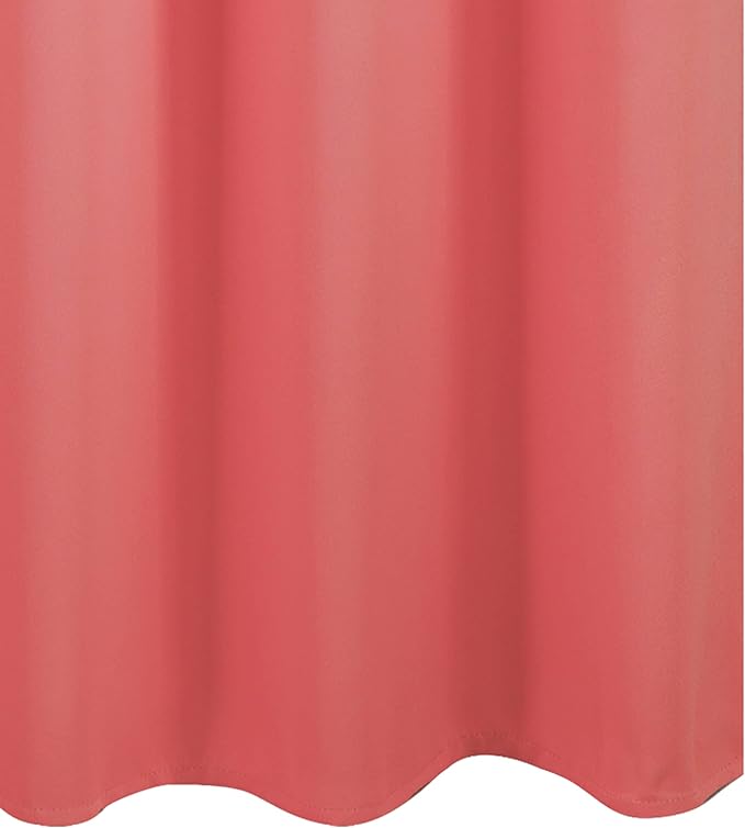 LEMOMO Coral Blackout Curtains 38 x 63 Inch Length/Set of 2 Curtain