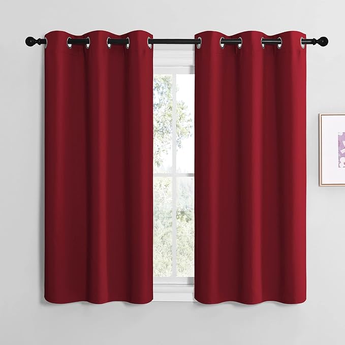 NICETOWN Christmas Short Blackout Curtains