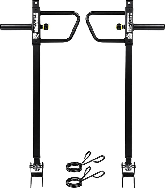 Upgraded Adjustable Jammer Arms, Lever Arms, Monolift Attachments Rated 600 LB Per Arm, Fits Racks at All Post Sizes and Hole Sizes, Pair