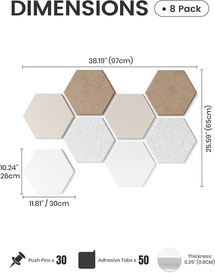Fluxynara Hexagon Cork Board Alternative