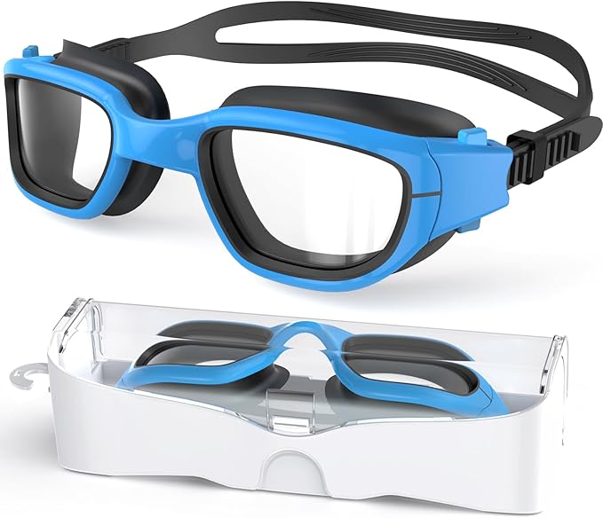 Kids Swim Goggles,Swimming Goggles for Kids 6-14, Anti-Fog UV Protection Pool Glasses for Boys Girls